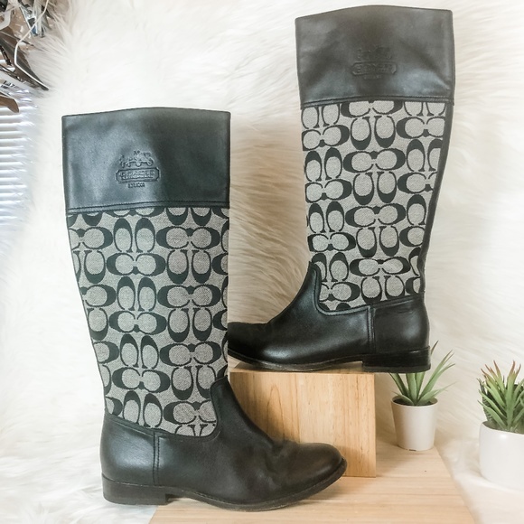 monogram riding boots
